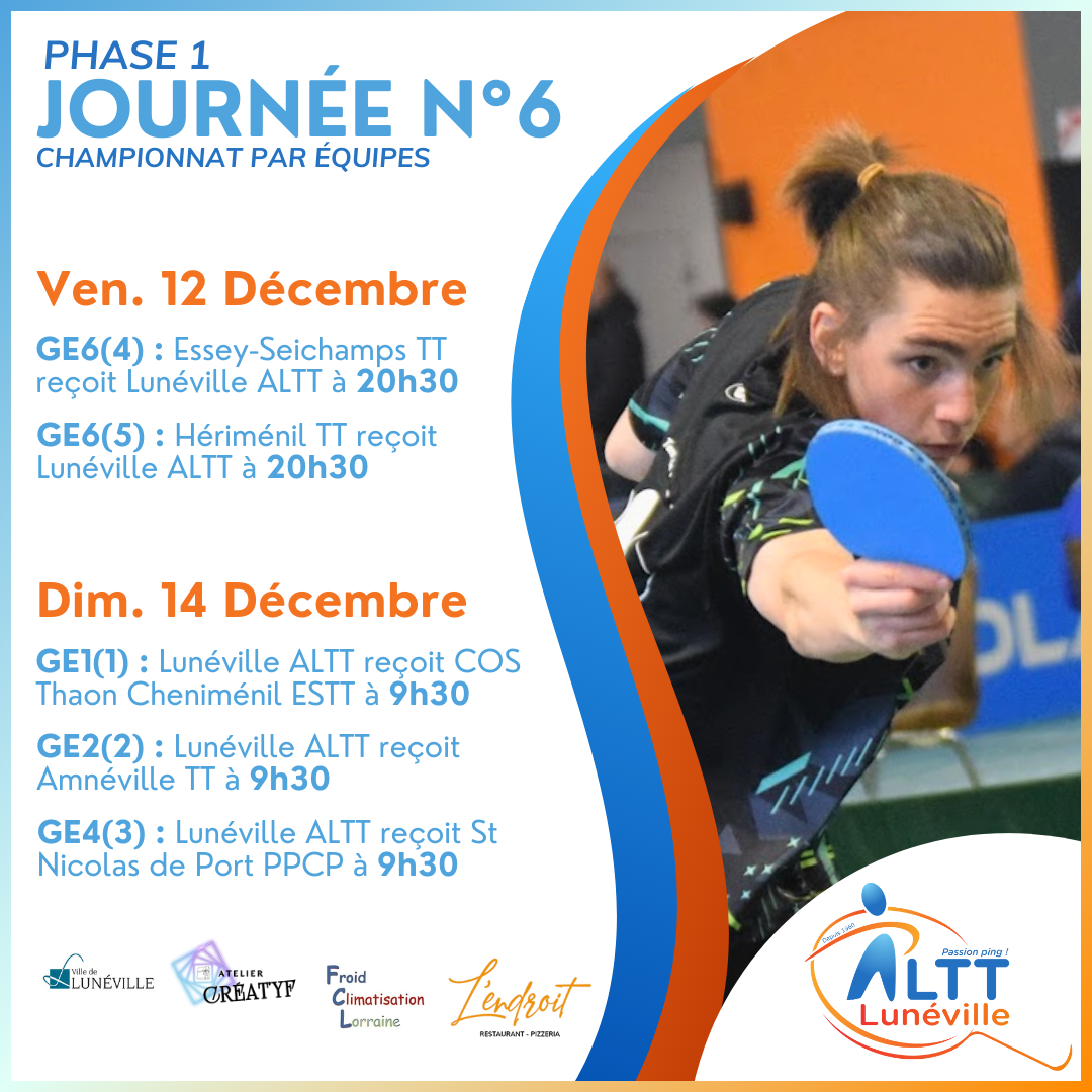 Programme Journée 6