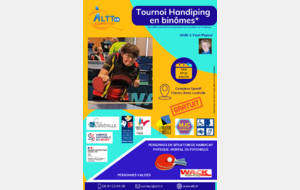 Tournoi HandiPing dédié à Yvon Payeur